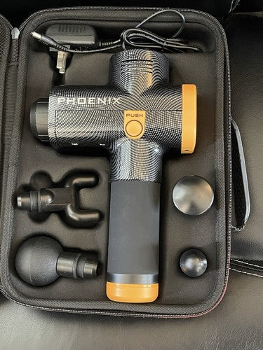 Phoenix A2 Deep Tissue Massage Gun - Bærbar håndholdt muskelafslapningsvibrator