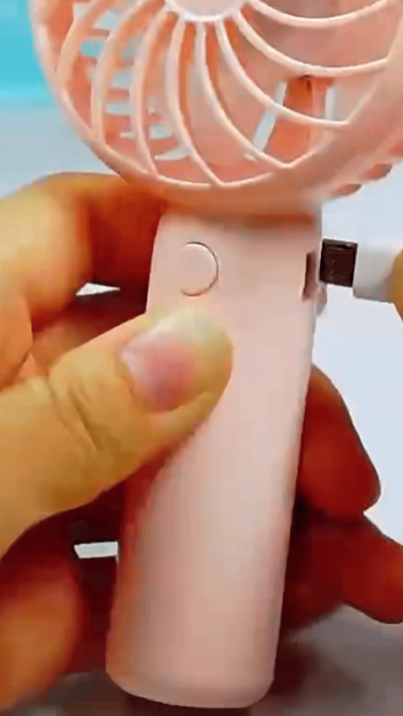 Mini bærbar håndholdt fan - USB genopladelig og stille kølekammerat