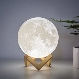 Mini Moon Night Light - 3D Printed LED Lamp
