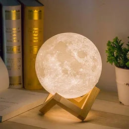 Mini Moon Night Light - 3D Printed LED Lamp