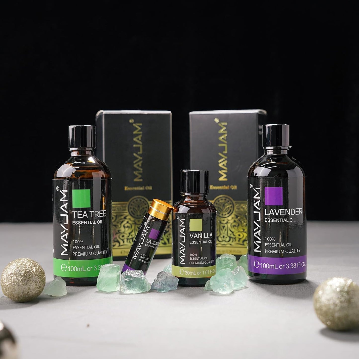 🌿 Mayjam ™ 100 ml ren æterisk olie - premium aromaterapi til diffusorer, luftfugtere og mere