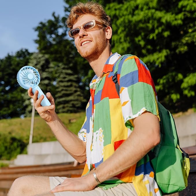 Mini bærbar håndholdt fan - USB genopladelig og stille kølekammerat