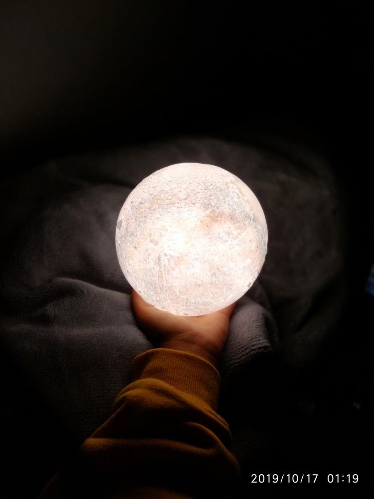 Mini Moon Night Light - 3D Printed LED Lamp