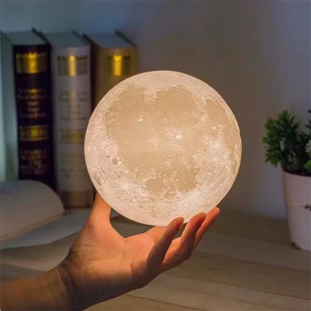 Mini Moon Night Light - 3D Printed LED Lamp
