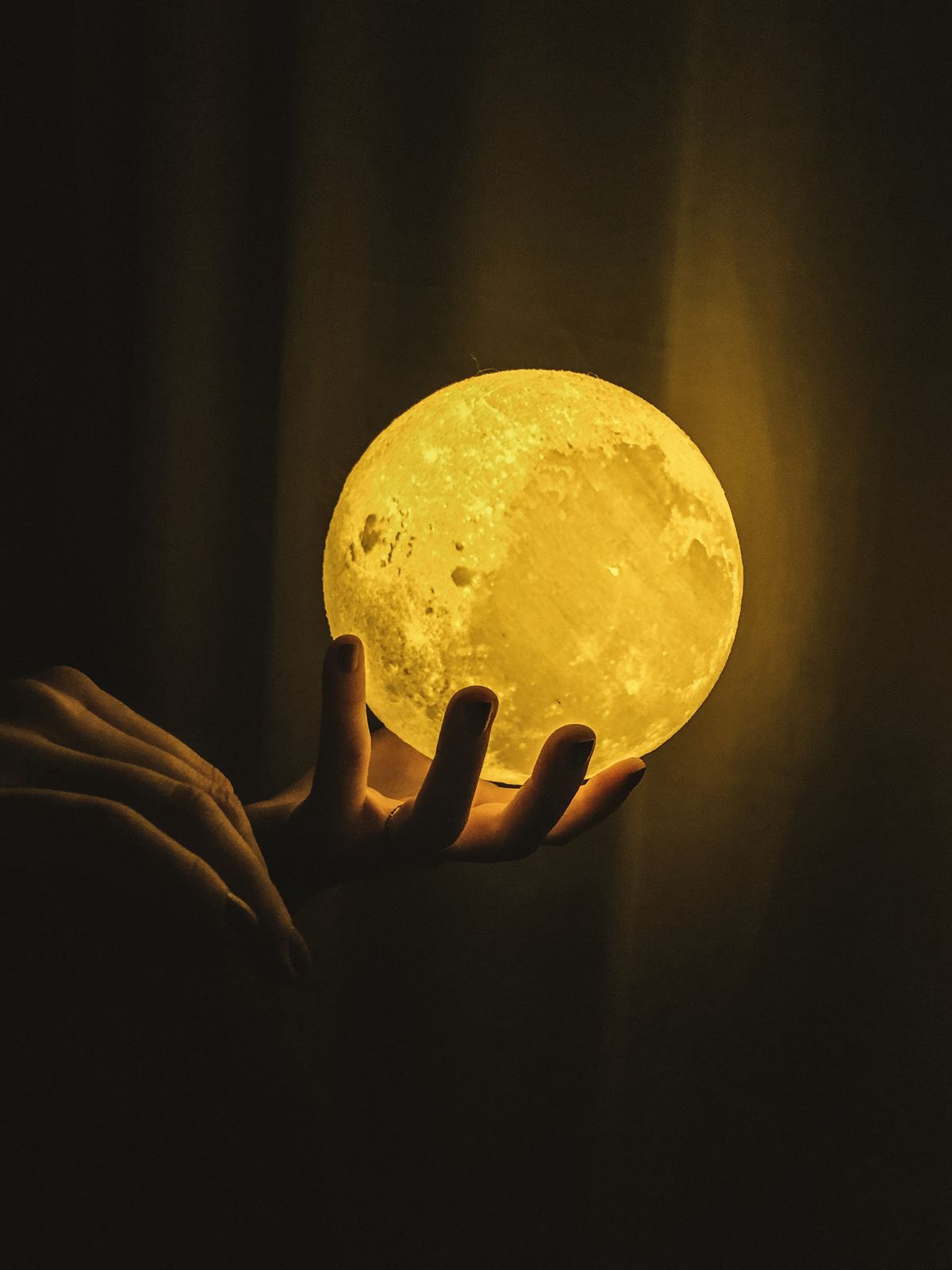 Mini Moon Night Light - 3D Printed LED Lamp