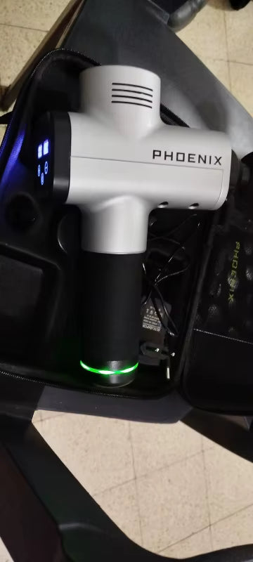 Phoenix A2 Deep Tissue Massage Gun - Bærbar håndholdt muskelafslapningsvibrator