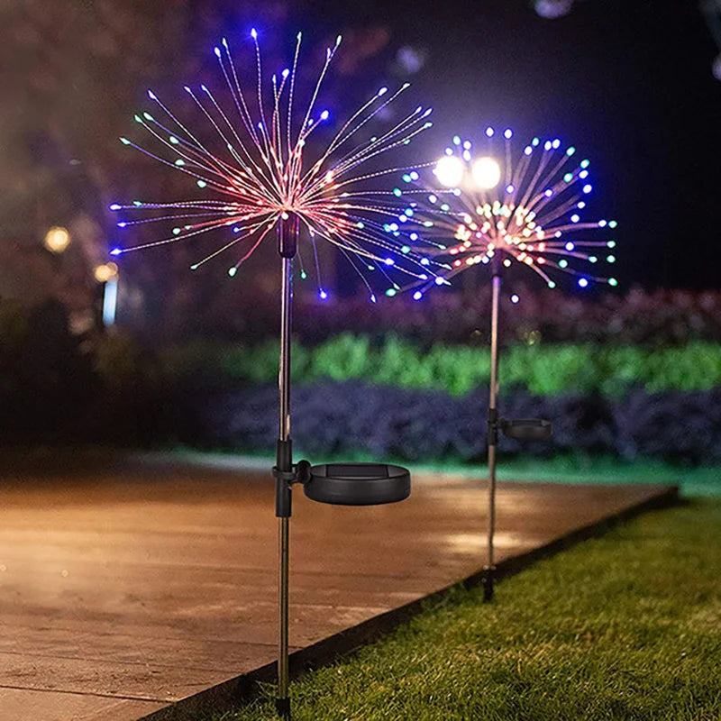 Sluneční ohňostroj <tc>Lunvail</tc> ™ Light - 200 LED venkovní sváteční lampa pro zahradu, zeď, terasu a události