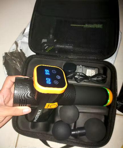 Phoenix A2 Deep Tissue Massage Gun - Bærbar håndholdt muskelafslapningsvibrator