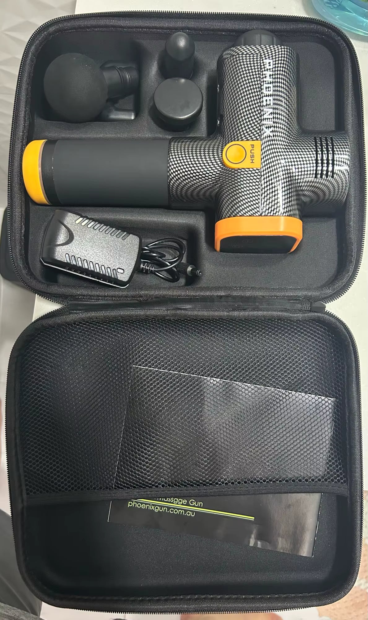 Phoenix A2 Deep Tissue Massage Gun - Bærbar håndholdt muskelafslapningsvibrator