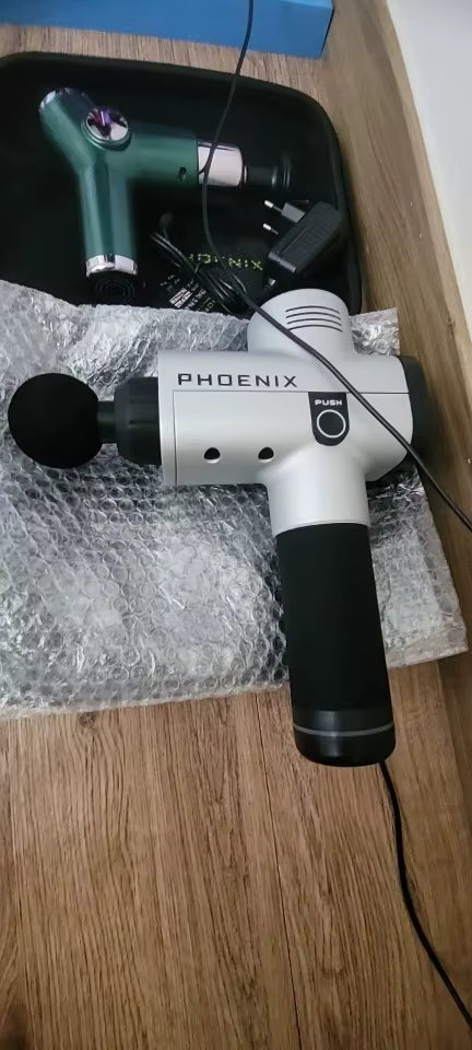 Phoenix A2 Deep Tissue Massage Gun - Bærbar håndholdt muskelafslapningsvibrator