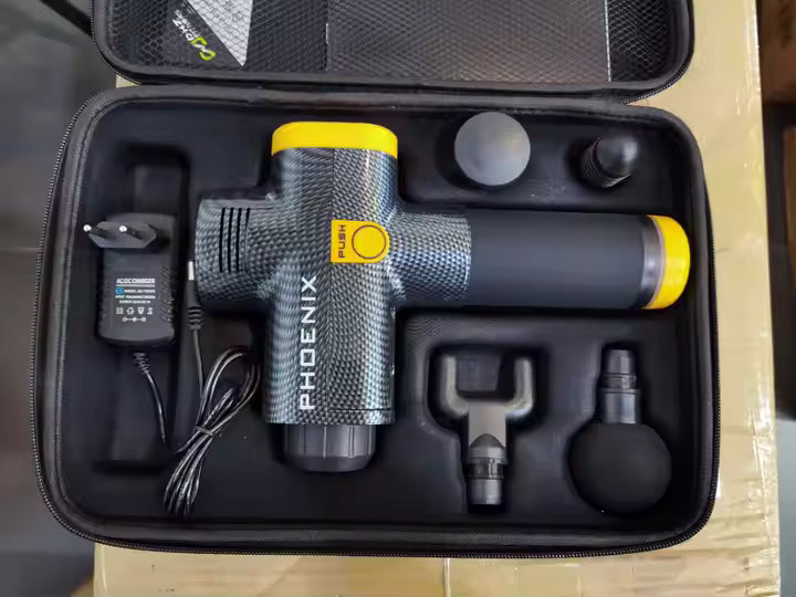 Phoenix A2 Deep Tissue Massage Gun - Bærbar håndholdt muskelafslapningsvibrator