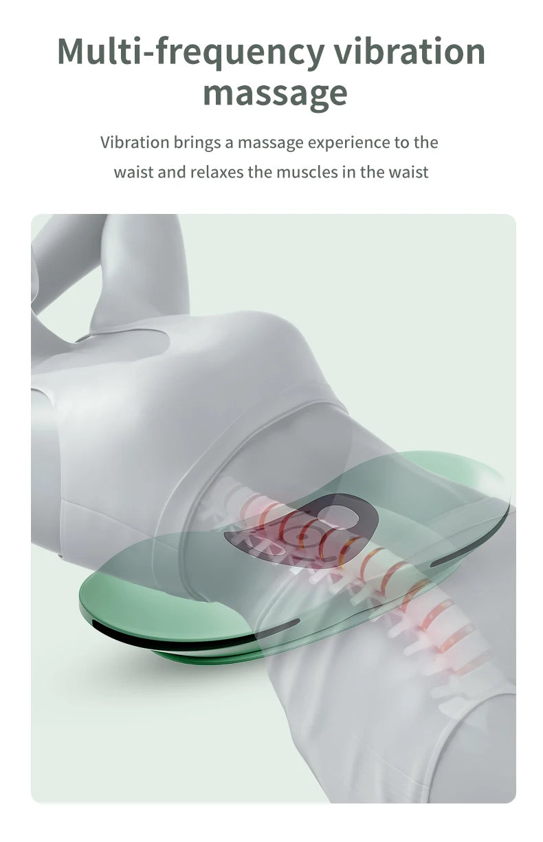 Lunvail™ FlexiBack 3-in-1 Lumbar Massager – Smart Back Pillow with Warming, Air Support & Gentle Vibration