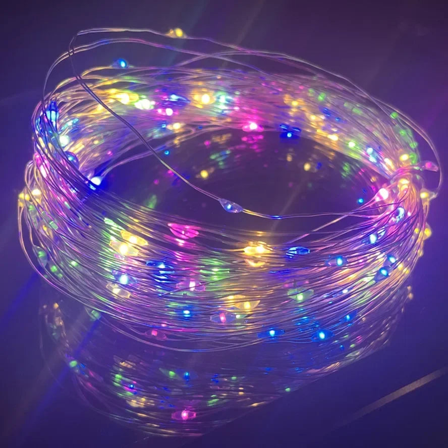 <tc>Lunvail</tc> ™ USB LED Fairy String Lights - 8 režimů | Indoor & Outdoor Decor | Více barev a délek