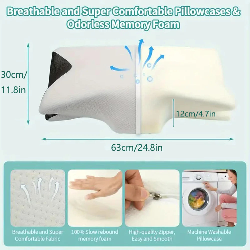🦋 Almohada cervical con memoria Butterfly Sleep
