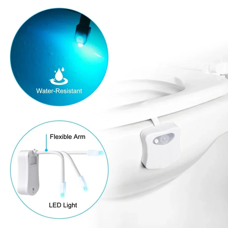ZK30 Smart Motion Sensor Toalet Night Light - 8/16 Color LED podsvícení