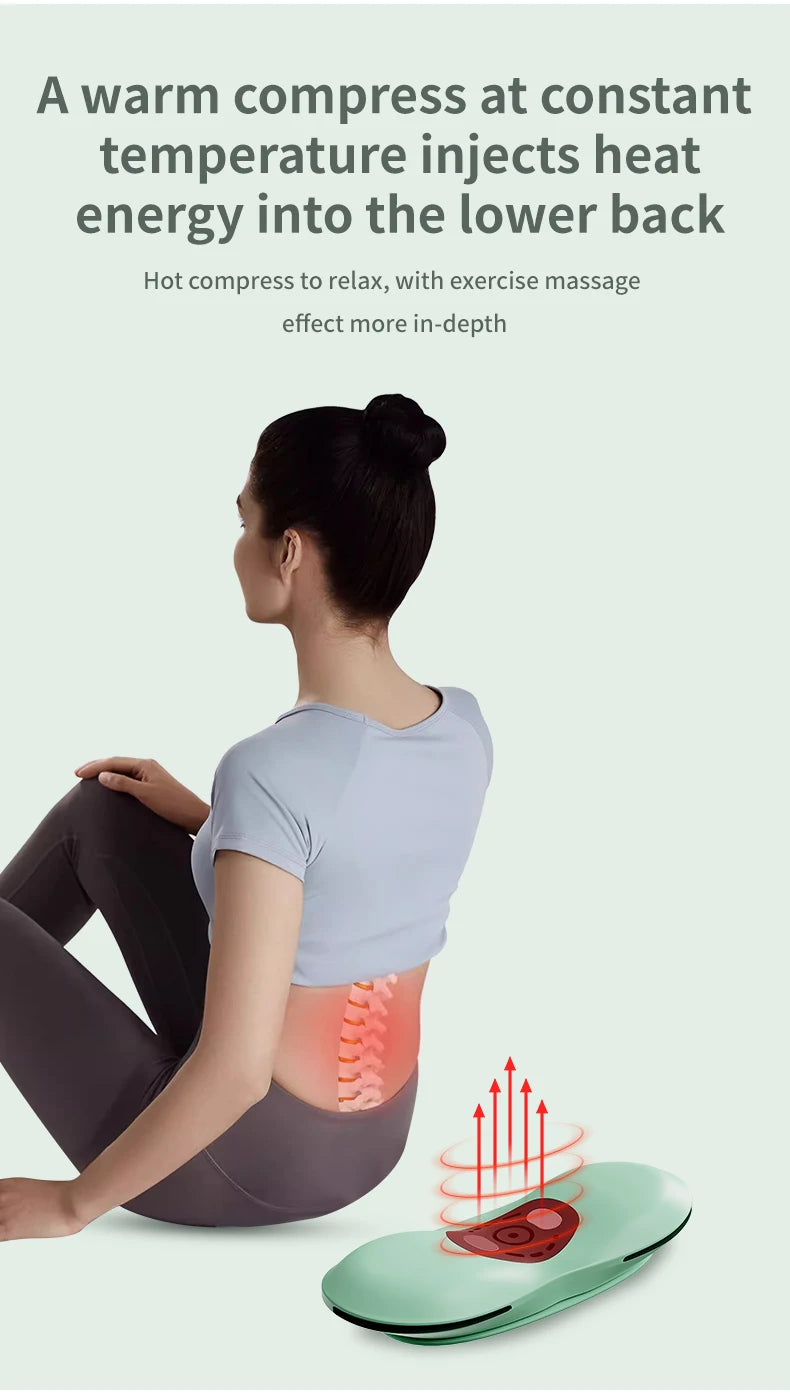 Lunvail™ FlexiBack 3-in-1 Lumbar Massager – Smart Back Pillow with Warming, Air Support & Gentle Vibration