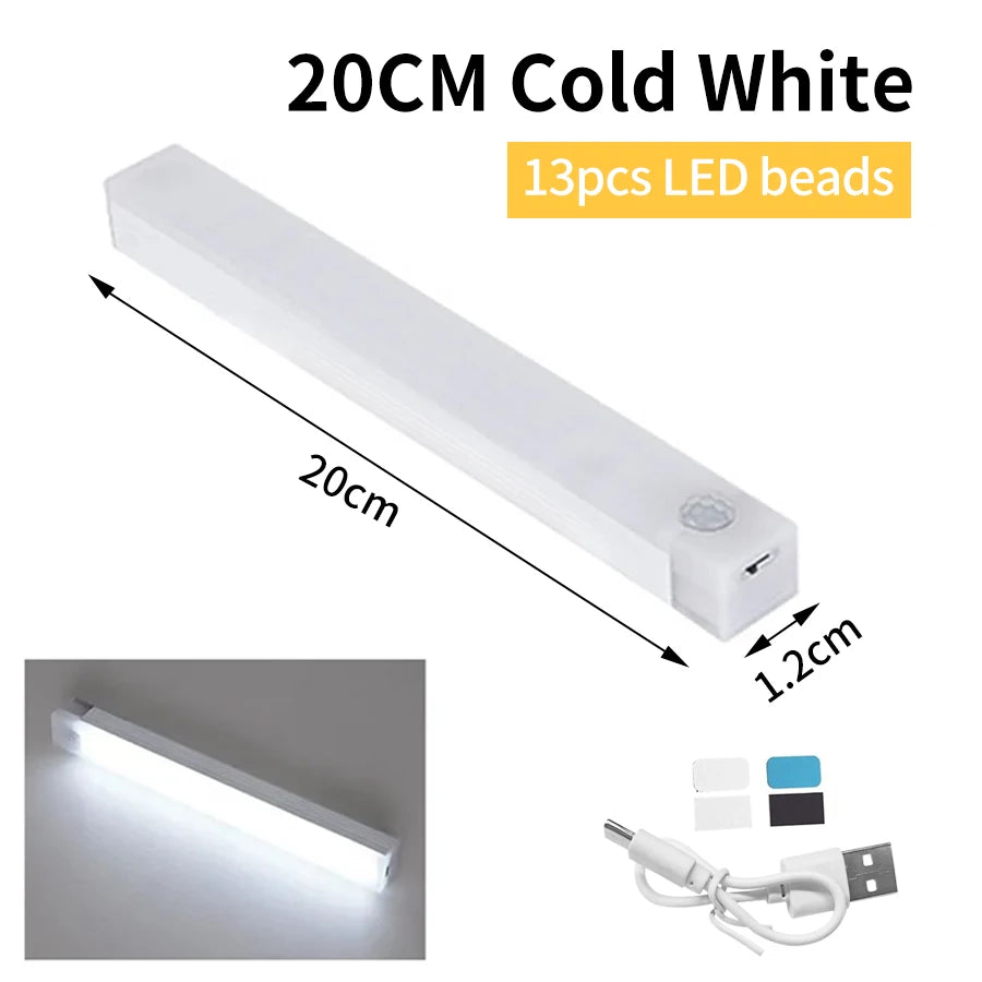 <tc>Lunvail</tc> ™ Smart Motion Sensor Light - dobíjecí bezdrátové LED noční světlo s automatickým senzorem (10–50 cm)