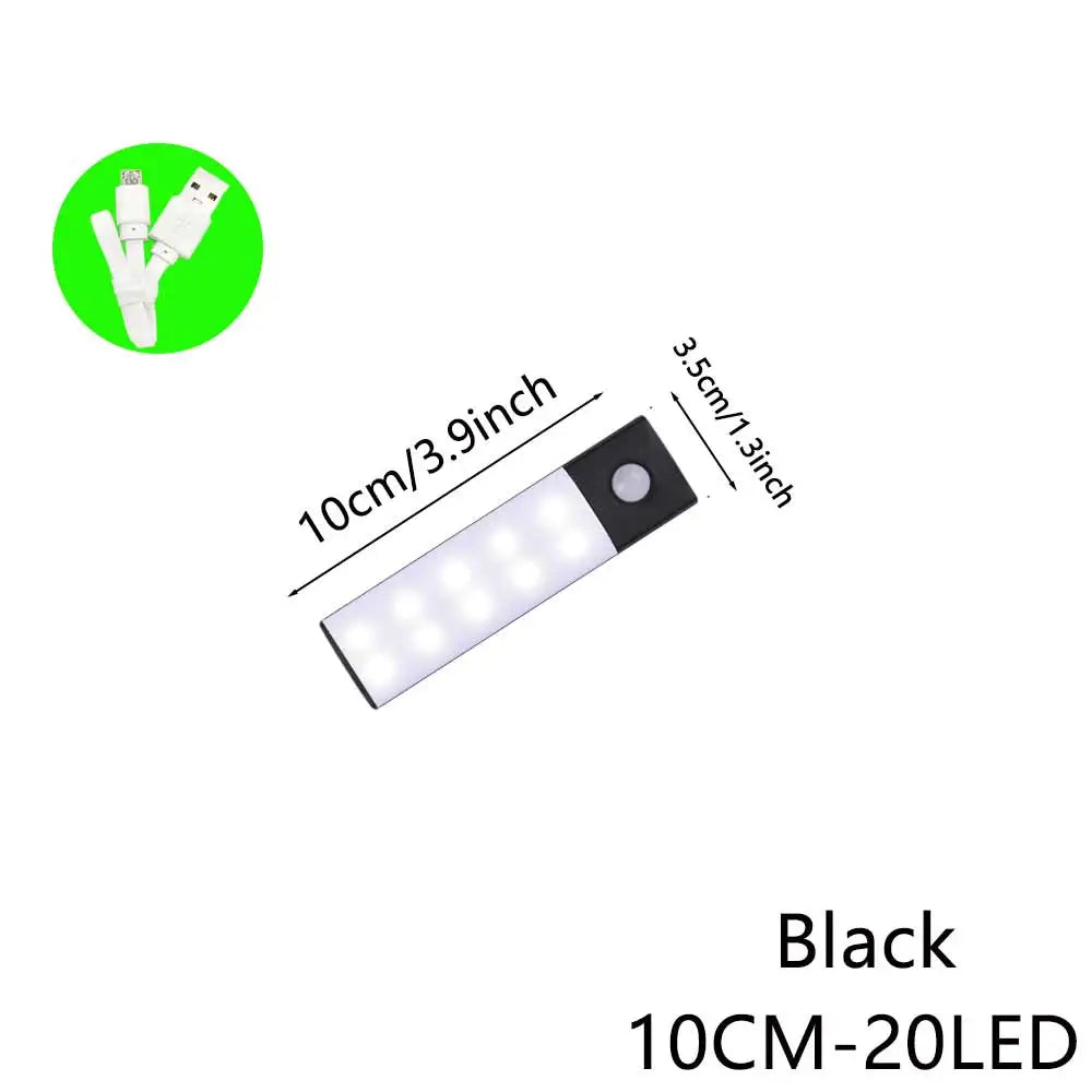 LED LED LED pohybu LED LED LED LED LED LED LED 3 v 1-USB dobíjecí skříňka, skříň a nástěnná lampa (10–50 cm)