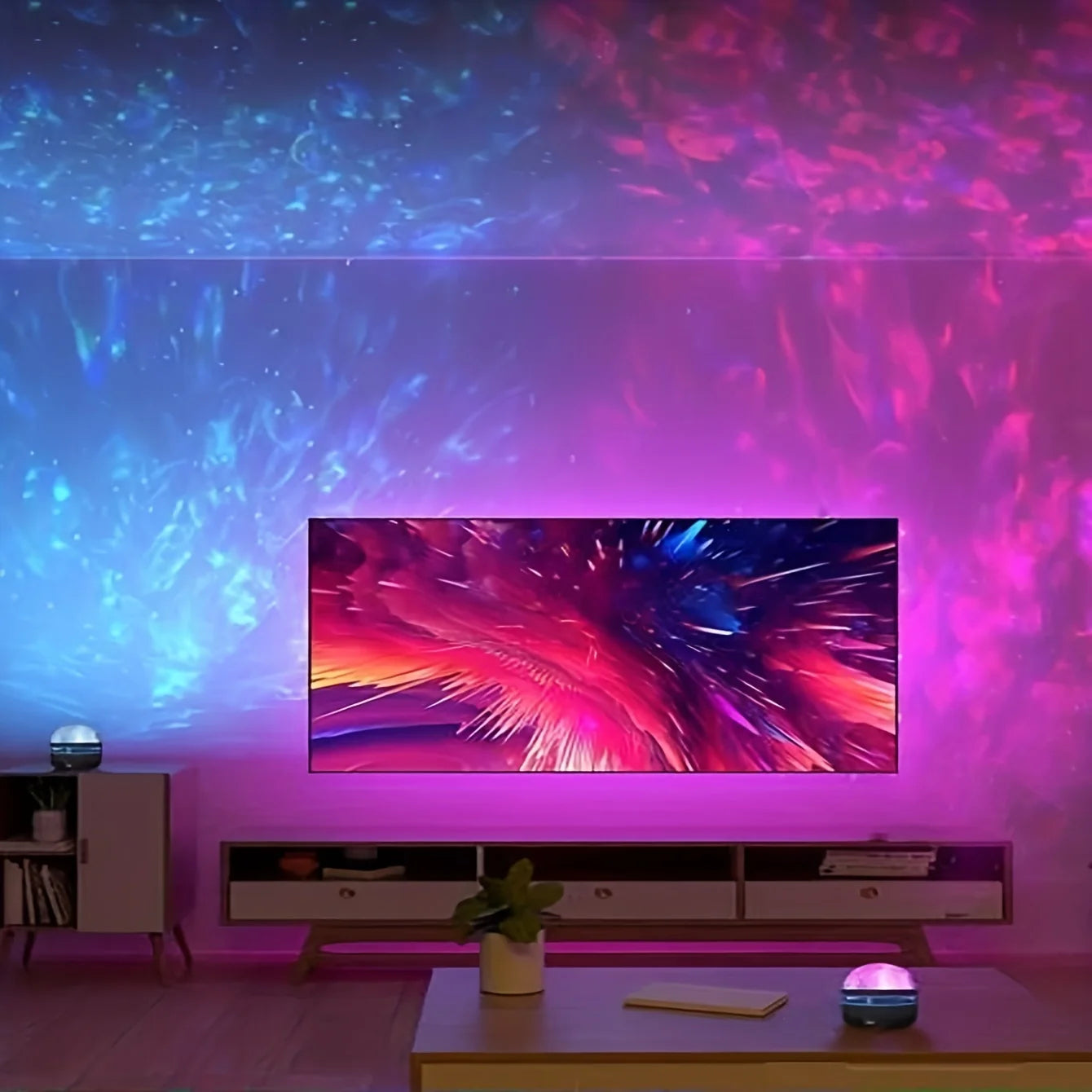 🌌 Multiefektový LED projektor – Rozsviťte svůj vesmír