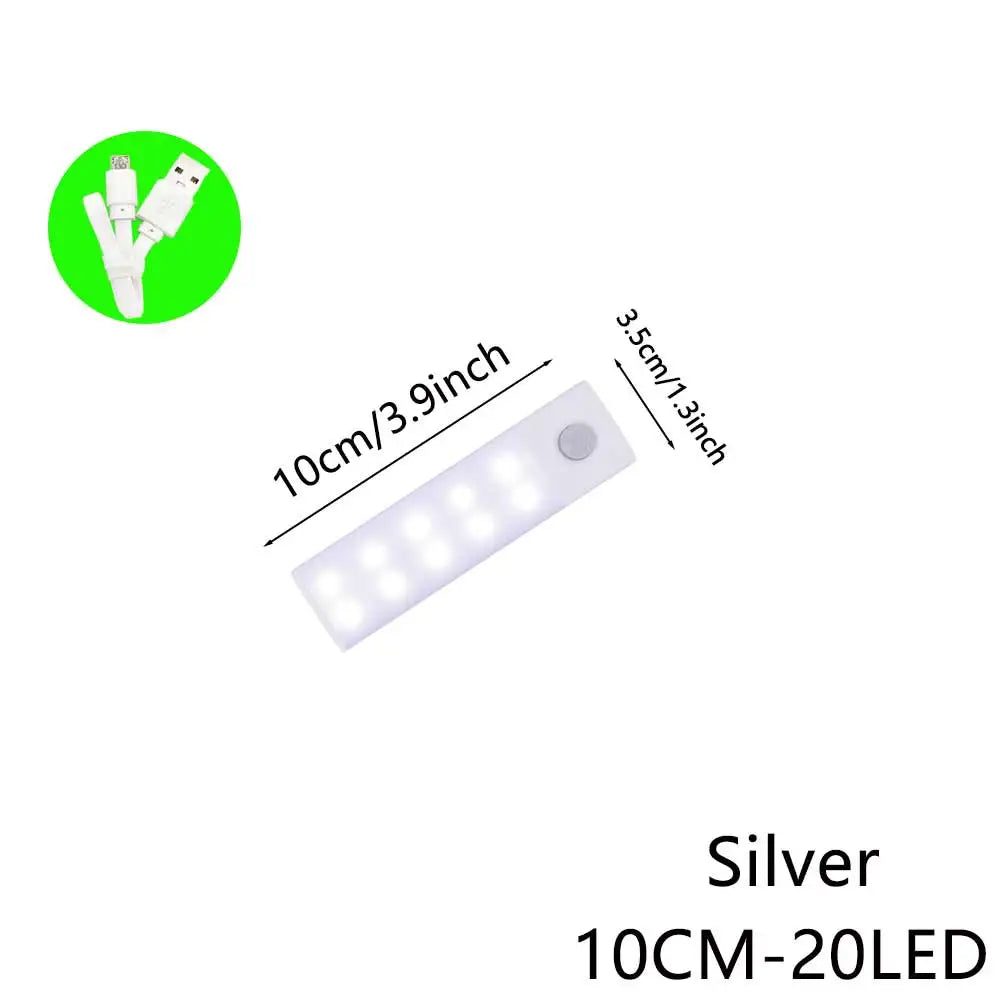 LED LED LED pohybu LED LED LED LED LED LED LED 3 v 1-USB dobíjecí skříňka, skříň a nástěnná lampa (10–50 cm)