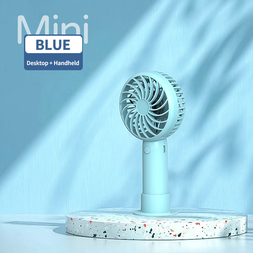 Mini bærbar håndholdt fan - USB genopladelig og stille kølekammerat
