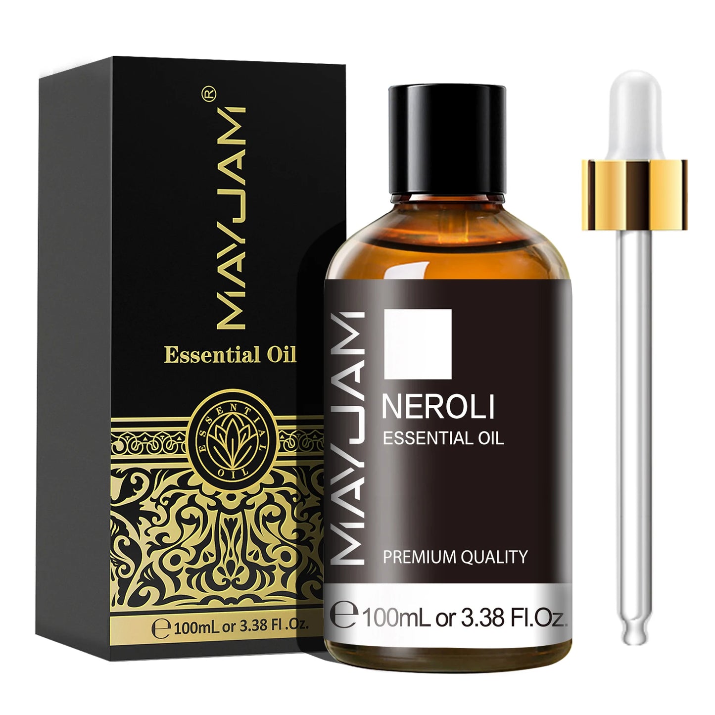 🌿 Mayjam ™ 100 ml ren æterisk olie - premium aromaterapi til diffusorer, luftfugtere og mere