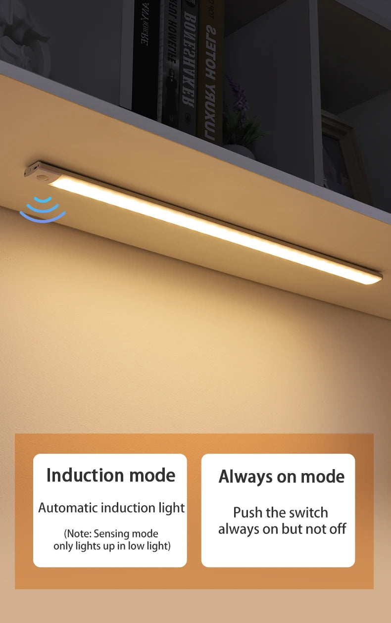 LED LED LED pohybu LED LED LED LED LED LED LED 3 v 1-USB dobíjecí skříňka, skříň a nástěnná lampa (10–50 cm)