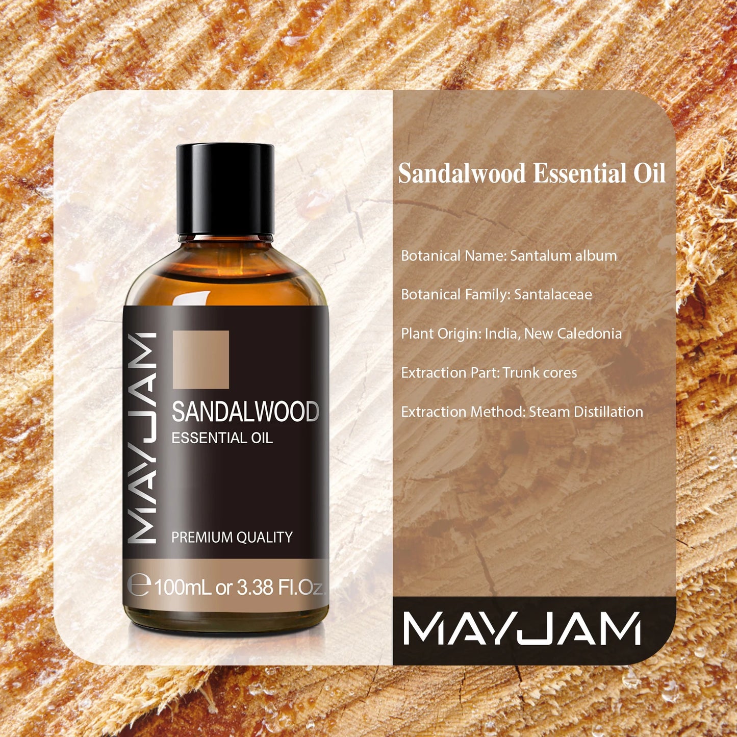 🌿 Mayjam ™ 100 ml ren æterisk olie - premium aromaterapi til diffusorer, luftfugtere og mere