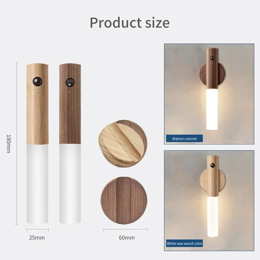 LED LED LED LED LED LED LED LENVAIL ™ - dobíjecí, magnetická, teplá bílá lampa pro ložnici, schody a chodby