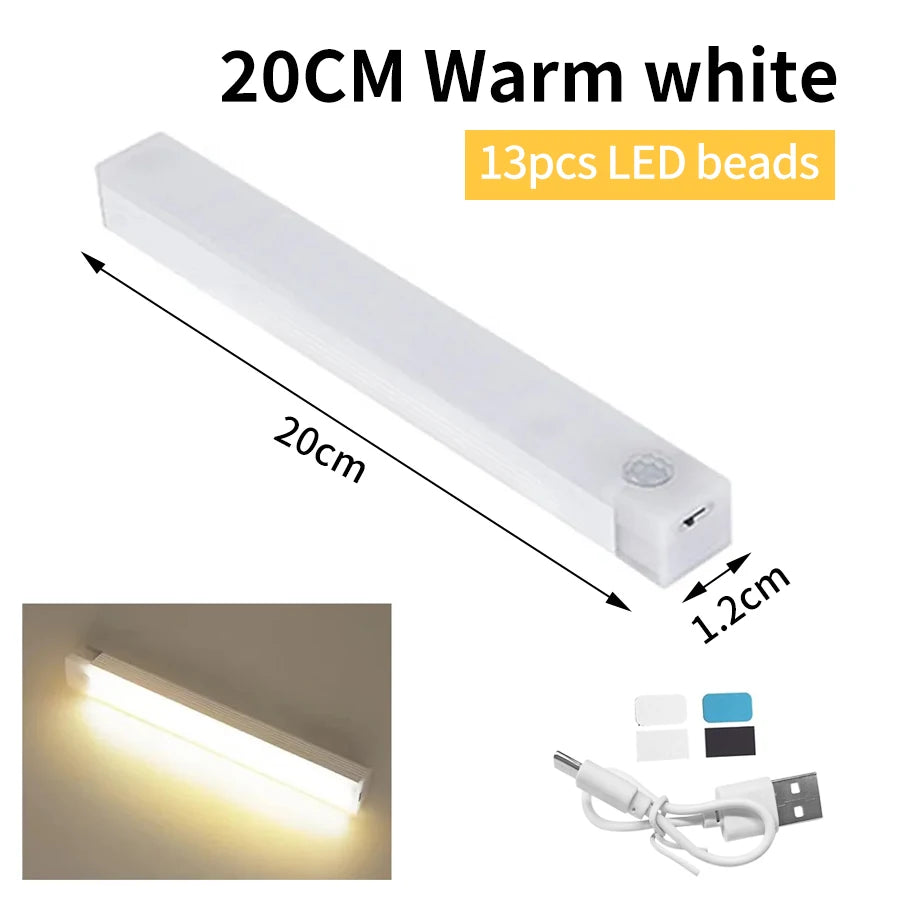 <tc>Lunvail</tc> ™ Smart Motion Sensor Light - dobíjecí bezdrátové LED noční světlo s automatickým senzorem (10–50 cm)