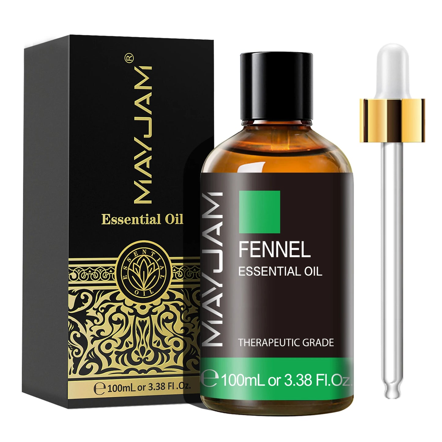🌿 Mayjam ™ 100 ml ren æterisk olie - premium aromaterapi til diffusorer, luftfugtere og mere