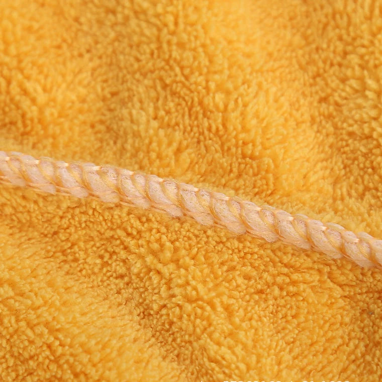 Lunvail ™ broderet koral fleece hårtørringshætte-Ultra Absorbent Quick-Dry håndklæde til kvinder