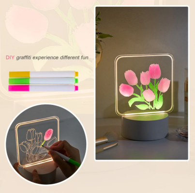 📝 Kreativní LED noční světlo na nástěnku – pište, svíťte a užívejte si!