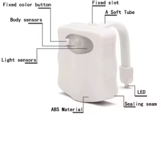 ZK30 Smart Motion Sensor Toalet Night Light - 8/16 Color LED podsvícení