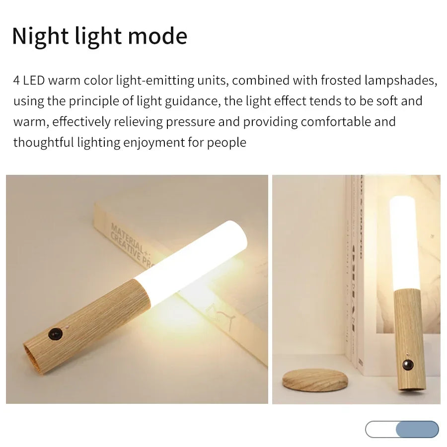 LED LED LED LED LED LED LED LENVAIL ™ - dobíjecí, magnetická, teplá bílá lampa pro ložnici, schody a chodby