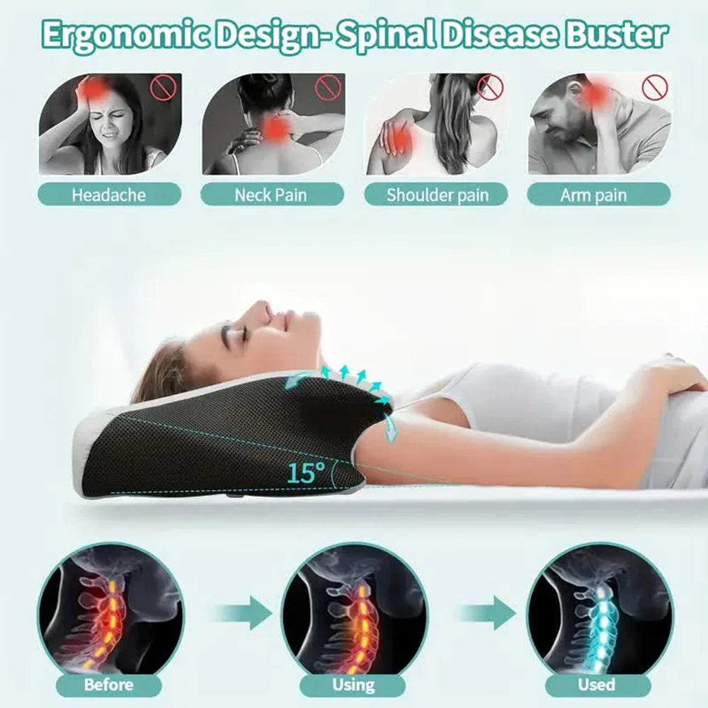 🦋 Almohada cervical con memoria Butterfly Sleep