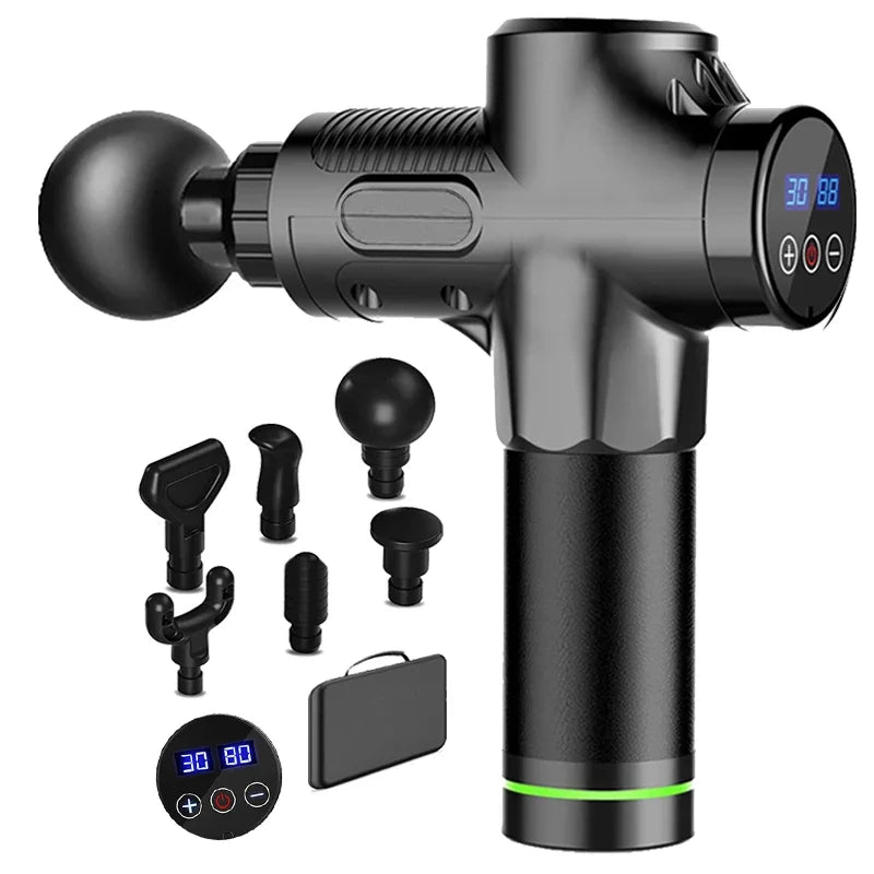 Lunvail™ 30-Level Deep Tissue Electric Massage Gun – Percussion Massager for Full-Body Muscle Relief