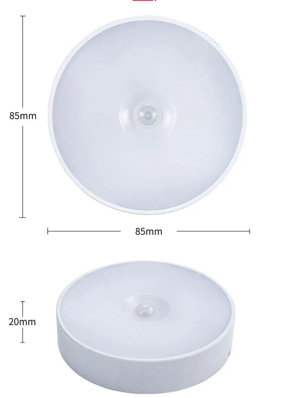 Dobíjecí snímač pohybu LED Night Light-USB napájené, automatické vnitřní lampu pro skříně, chodby, kuchyň a ložnici