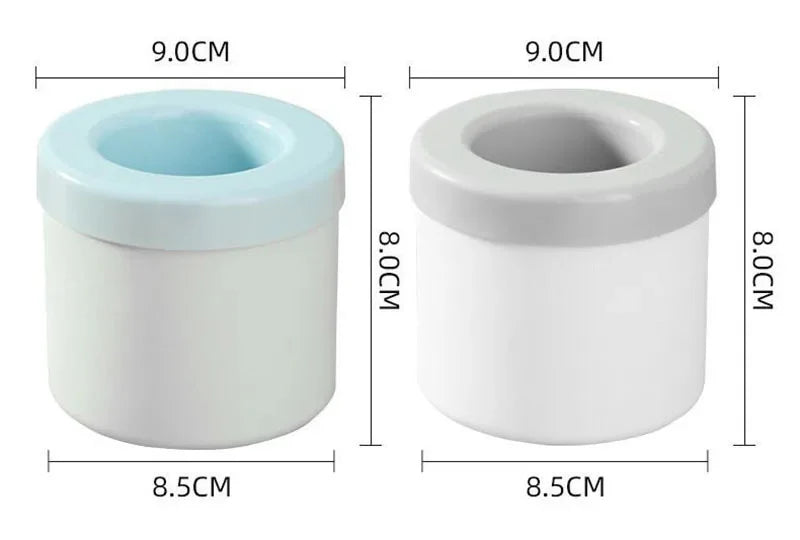 Silicone Ice Cube Mold Round Ice Bucket | Space-Saving Portable Ice Maker for Cocktails & Summer Drinks