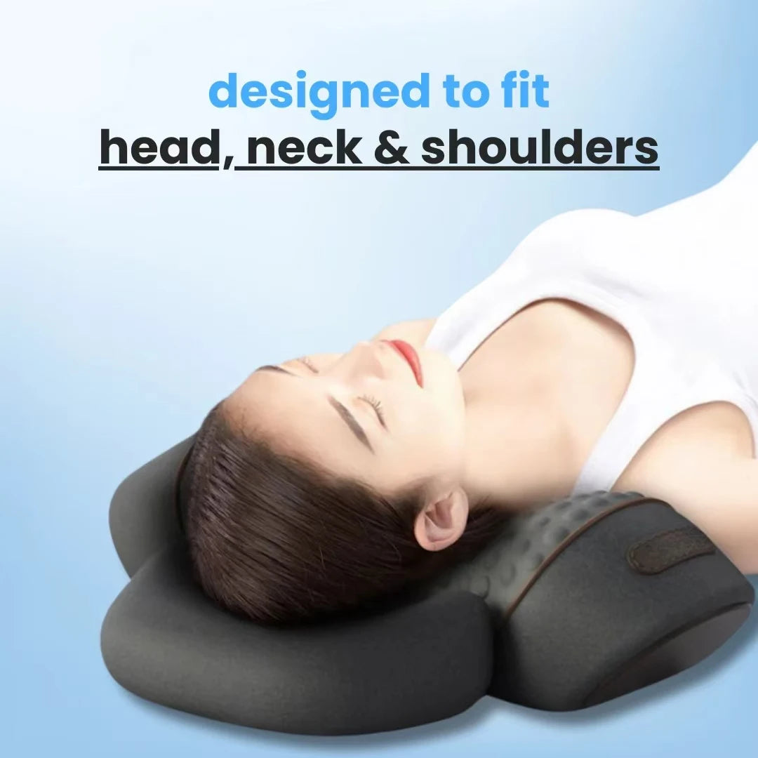 Lunvail™ Soothe 3-in-1 Neck Massager – Comfort Pillow with Vibration, Warming & Gentle Lift Support