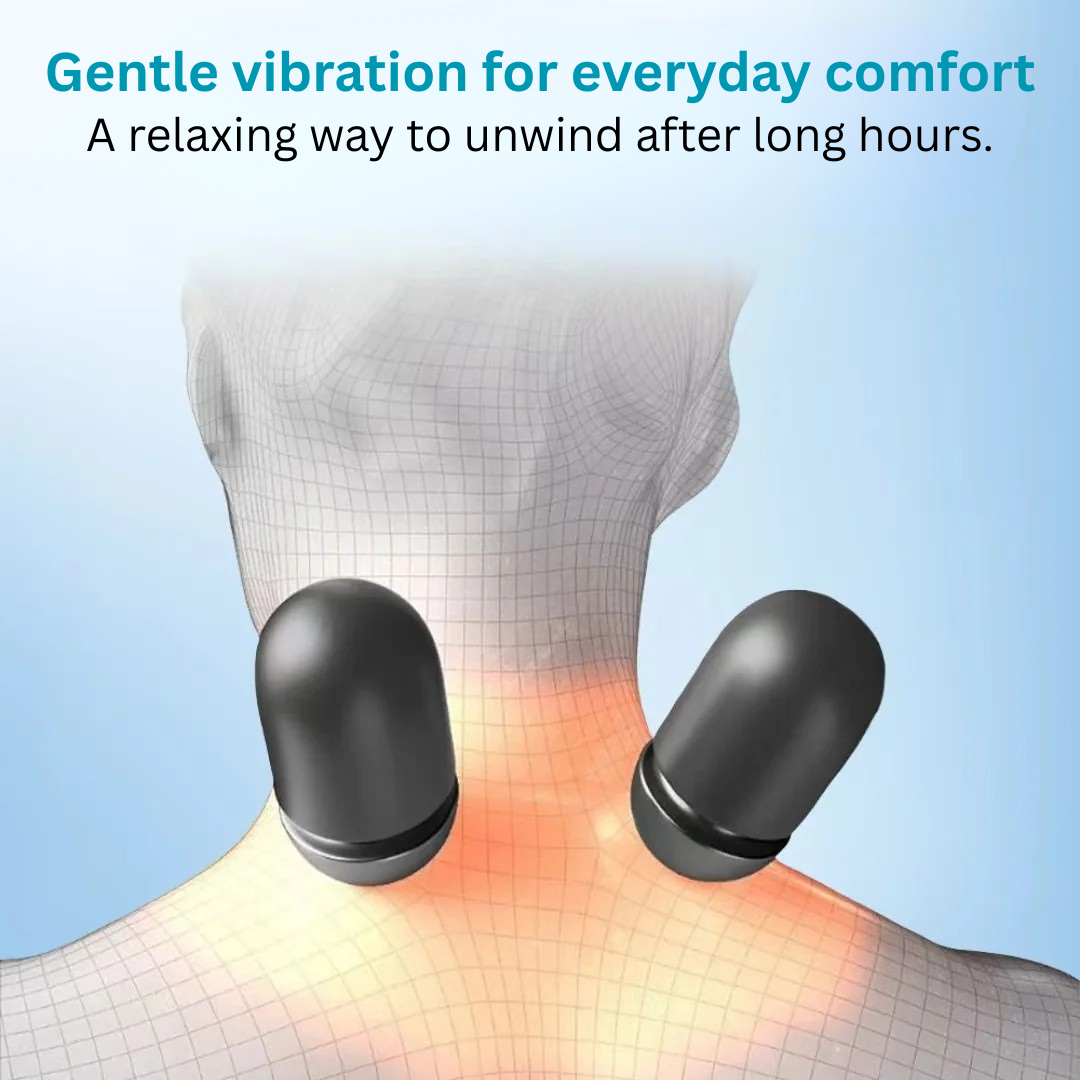 Lunvail™ Soothe 3-in-1 Neck Massager – Comfort Pillow with Vibration, Warming & Gentle Lift Support