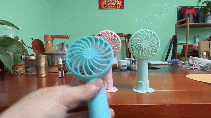 Mini bærbar håndholdt fan - USB genopladelig og stille kølekammerat