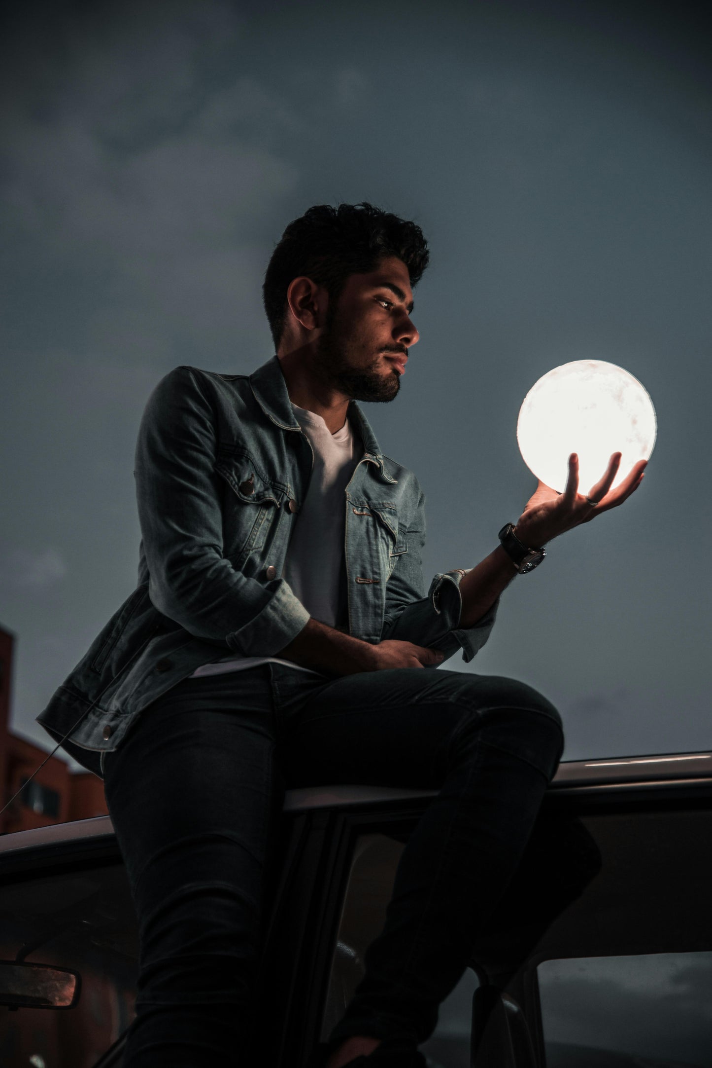 Mini Moon Night Light - 3D Printed LED Lamp