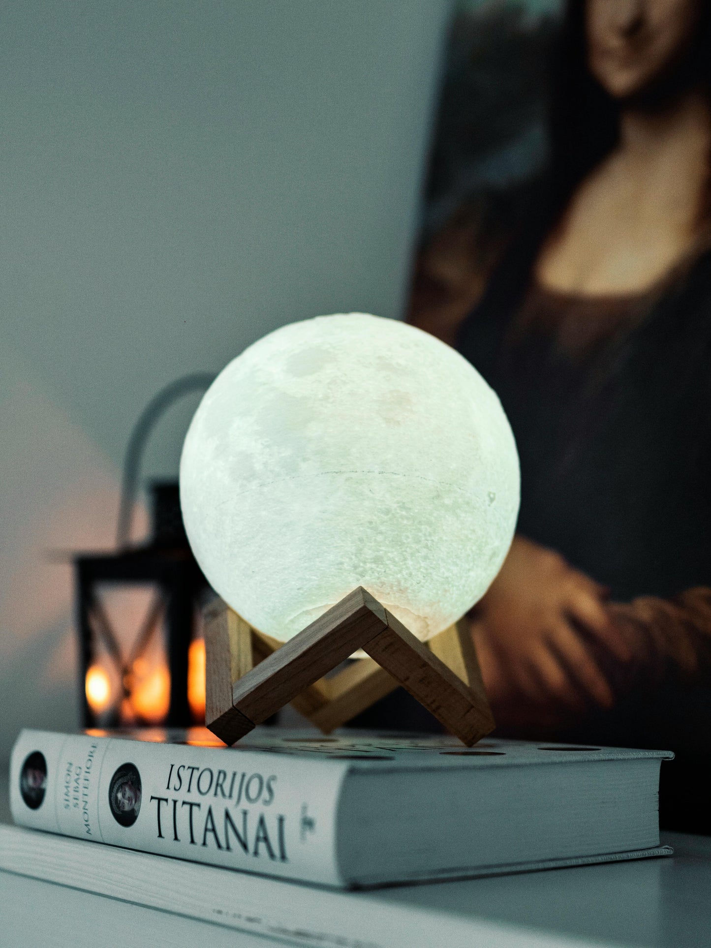 Mini Moon Night Light - 3D Printed LED Lamp
