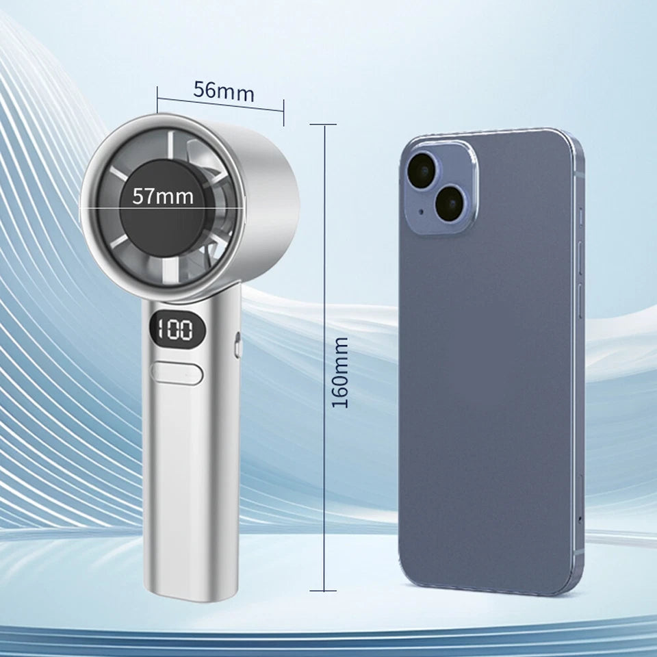 đ Mini-brade sans lame ventilateur sans lame - USB rechargeable, ultra-quiet, compact