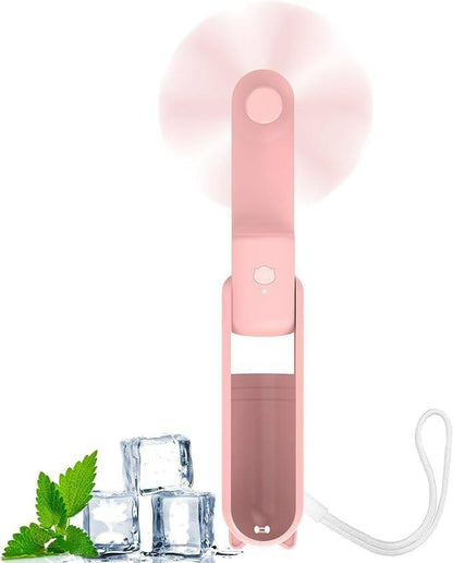 Lunvail ™ bærbar mini USB genopladelig håndholdt fan-3-trins, sammenfoldelig og rejse-klar