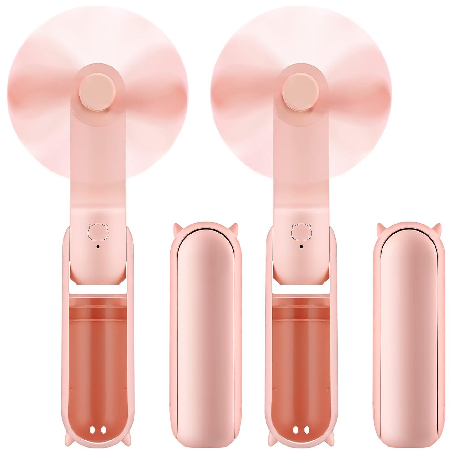 Lunvail ™ bærbar mini USB genopladelig håndholdt fan-3-trins, sammenfoldelig og rejse-klar