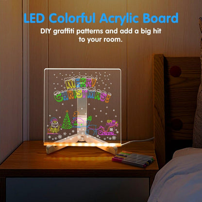 🖍️ DIY LED アクリル メッセージ ボード ナイト ライト – 楽しく、クリエイティブで、カスタマイズ可能!