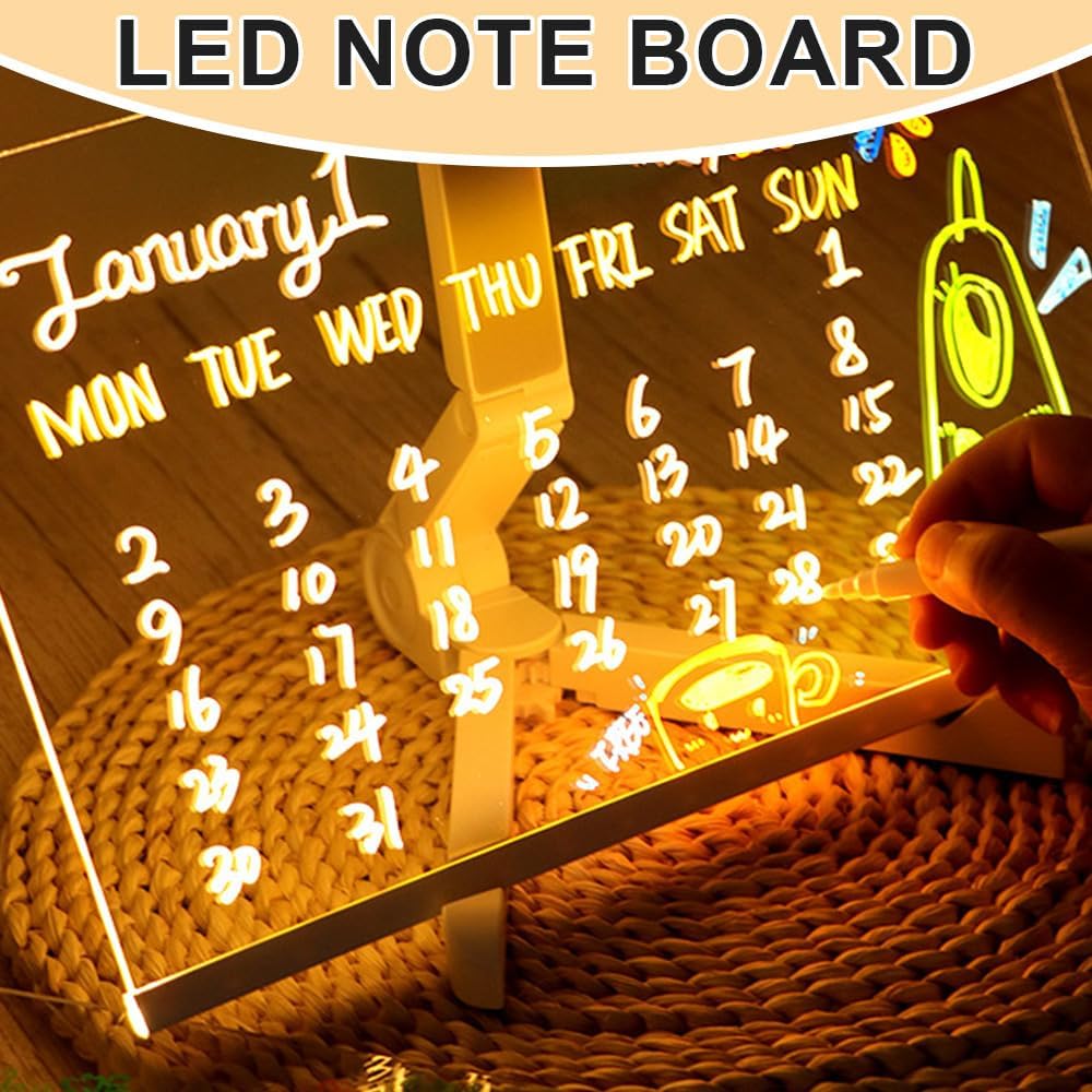 🖍️ DIY LED アクリル メッセージ ボード ナイト ライト – 楽しく、クリエイティブで、カスタマイズ可能!