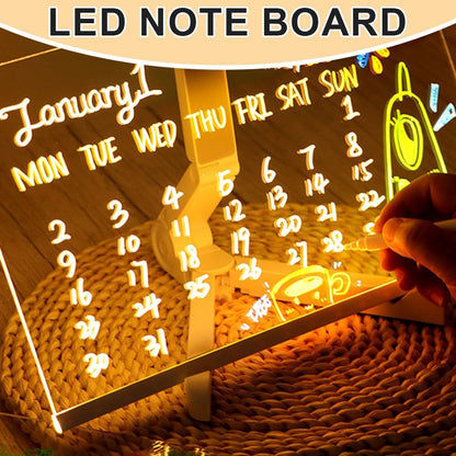 🖍️ DIY LED アクリル メッセージ ボード ナイト ライト – 楽しく、クリエイティブで、カスタマイズ可能!